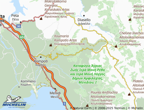 MICHELIN Floriada map - ViaMichelin