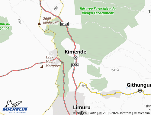 MICHELIN Kimende map - ViaMichelin