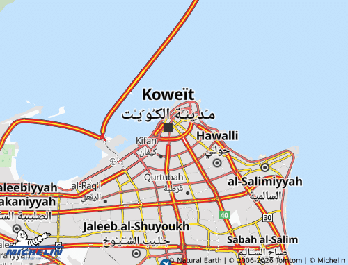 MICHELIN Al Mirqab 1 map - ViaMichelin