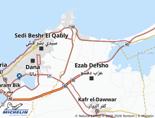 Mapa MICHELIN al-'Arba' Azab - ViaMichelin