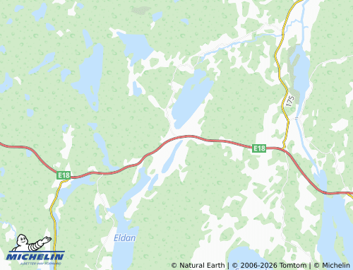 MICHELIN Långserud map - ViaMichelin