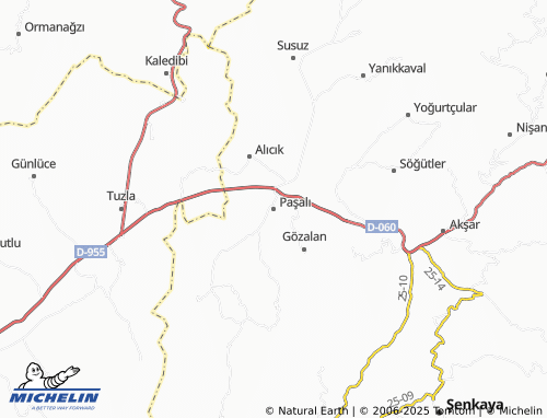 MICHELIN Paşalı map - ViaMichelin