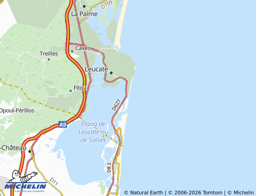 Mappa MICHELIN Grau de Leucate - ViaMichelin