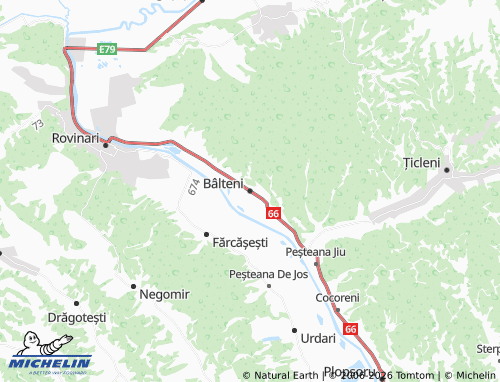 Mappa MICHELIN Bâlteni - ViaMichelin