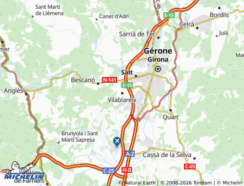 Carte MICHELIN Vilablareix - ViaMichelin