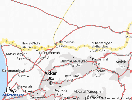 MICHELIN Jenin map - ViaMichelin