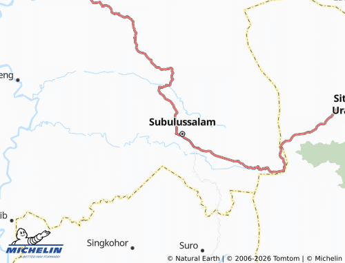 MICHELIN Subulussalam Selatan map - ViaMichelin