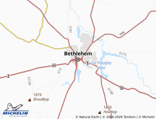 Kaart MICHELIN Bethlehem - ViaMichelin