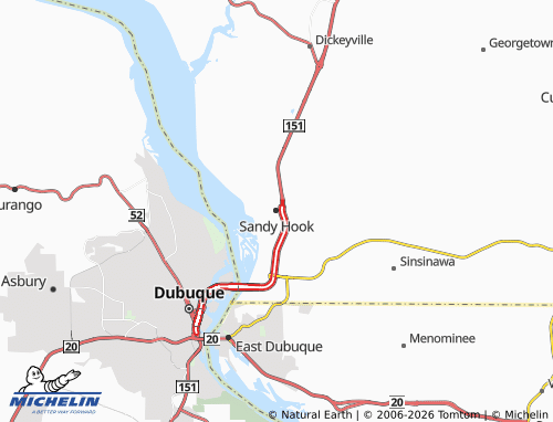 Mapa MICHELIN Sandy Hook - ViaMichelin