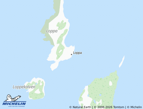 MICHELIN Loppa map - ViaMichelin