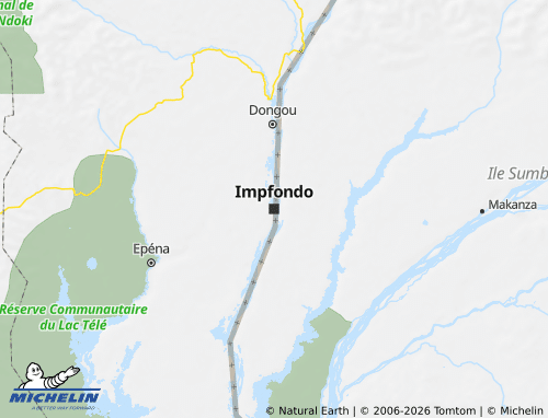 Mapa MICHELIN Impfondo - ViaMichelin