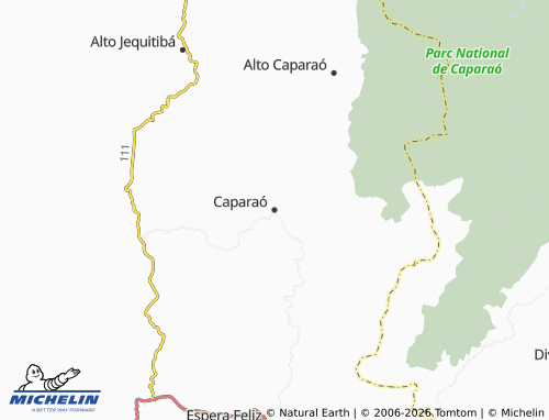 MICHELIN Caparaó map - ViaMichelin