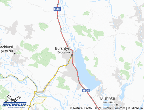 MICHELIN Burshtyn map - ViaMichelin