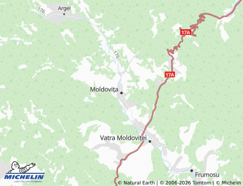 Mappa MICHELIN Moldovița - ViaMichelin