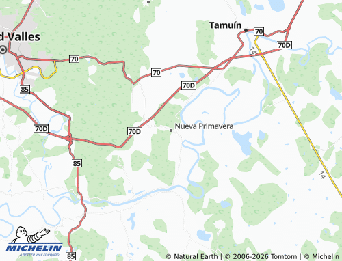 MICHELIN Nueva Primavera map - ViaMichelin