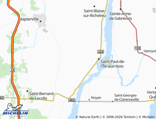 MICHELIN Saint-Valentin map - ViaMichelin