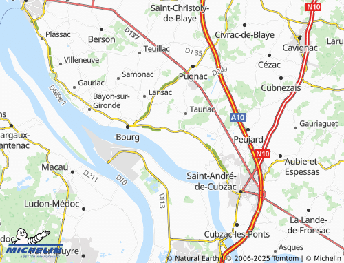MICHELIN La Lustre map - ViaMichelin