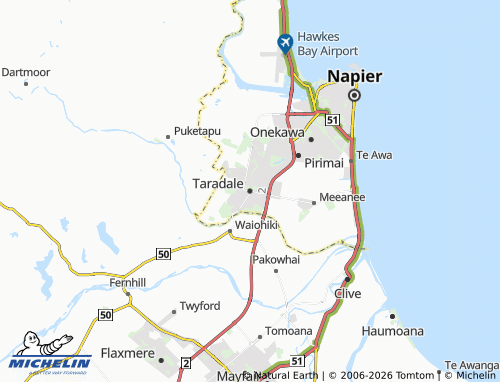 Mapa MICHELIN Taradale - ViaMichelin