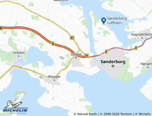 Mappa MICHELIN Dybbøl - ViaMichelin