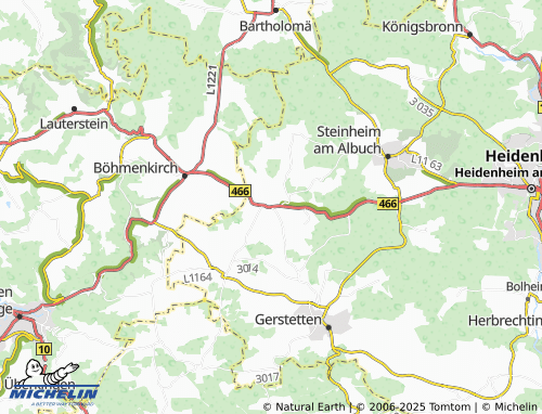 MICHELIN-Landkarte Söhnstetten - ViaMichelin