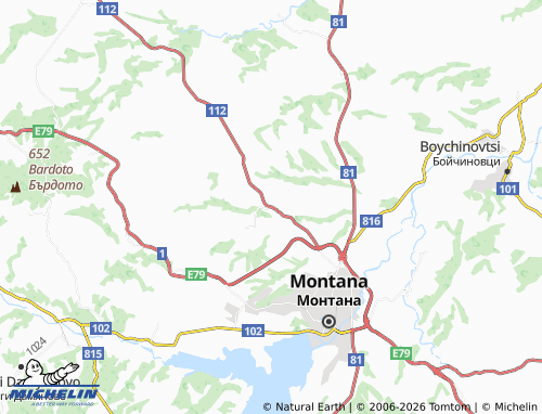 Mapa MICHELIN Studeno Buche - ViaMichelin