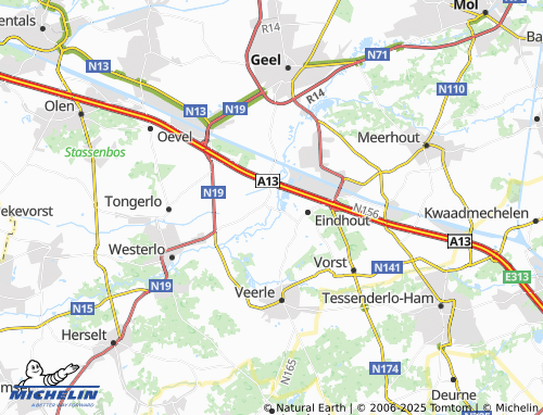 Kaart MICHELIN Oosterlo - ViaMichelin
