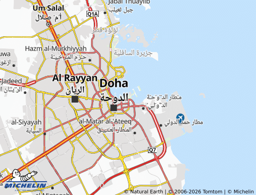 MICHELIN Doha Port map - ViaMichelin