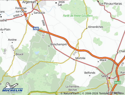 Mapa MICHELIN Marcei - ViaMichelin