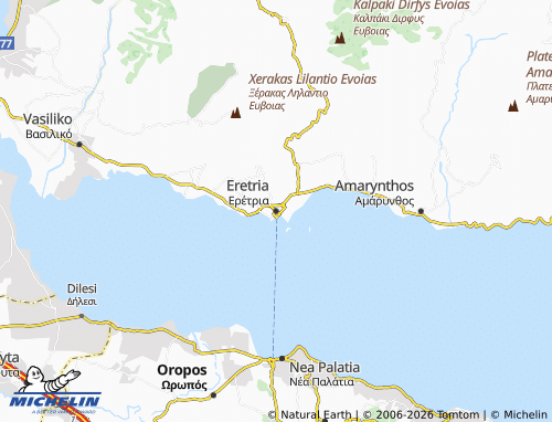MICHELIN Eretria map - ViaMichelin