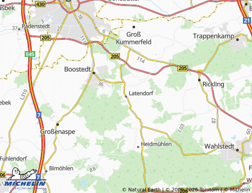 MICHELIN Latendorf map - ViaMichelin