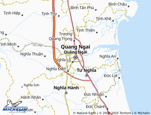 Carte MICHELIN Quang Ngai - ViaMichelin