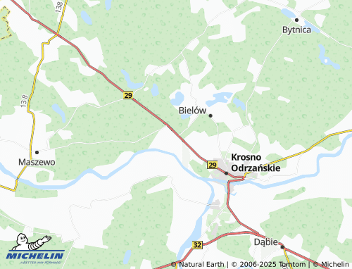 MICHELIN Osiecznica map - ViaMichelin
