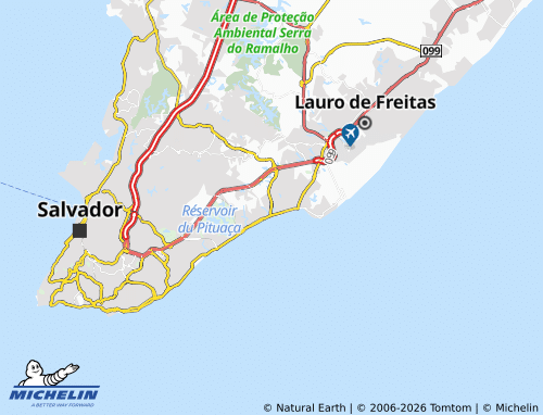 MICHELIN Piatã map - ViaMichelin