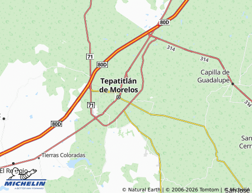 MICHELIN Interlomas map - ViaMichelin