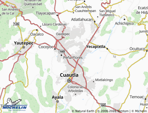MICHELIN Tierra Larga map - ViaMichelin