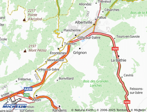 MICHELIN Notre-Dame-des-Millières map - ViaMichelin