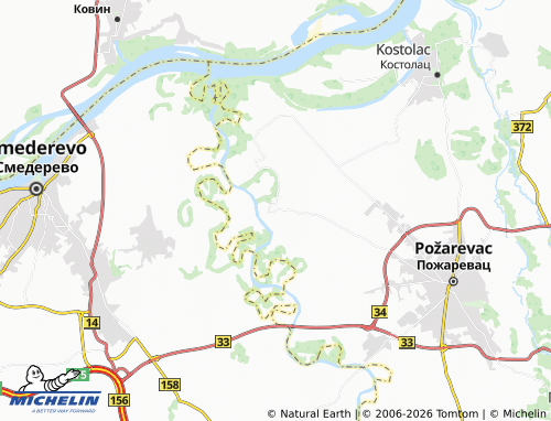 Carte MICHELIN Brežane - ViaMichelin