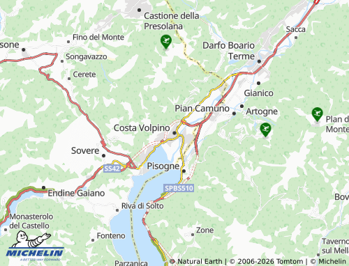 Mappa MICHELIN Costa Volpino - ViaMichelin