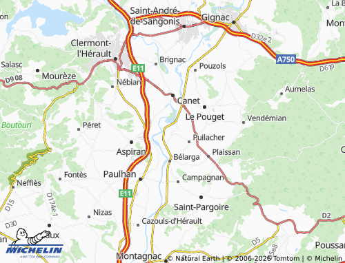 Mappa MICHELIN Tressan - ViaMichelin