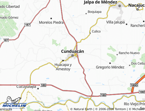 Kaart MICHELIN Cunduacan - ViaMichelin