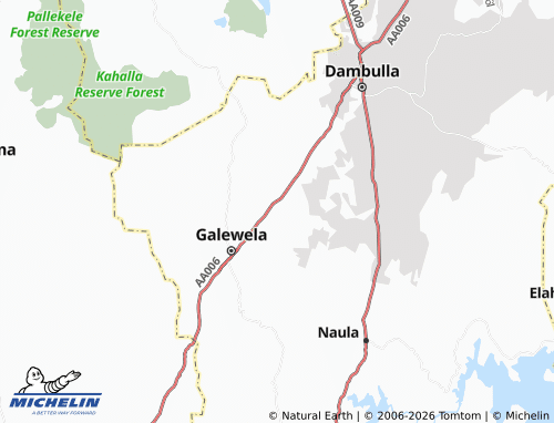 MICHELIN Silwathgama map - ViaMichelin