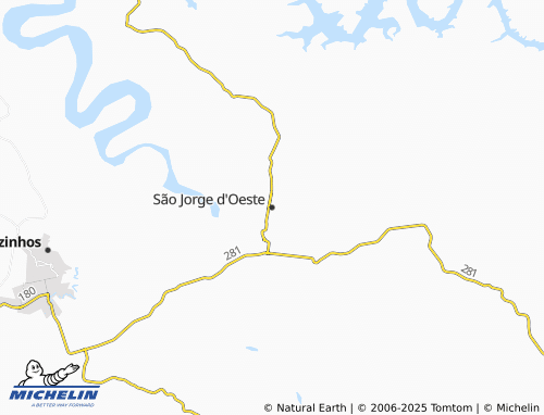MICHELIN São Jorge d'Oeste map - ViaMichelin
