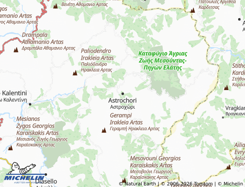 MICHELIN Astrochori map - ViaMichelin