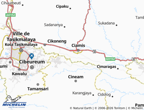 MICHELIN-Landkarte Linggasari - ViaMichelin