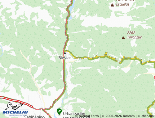 Kaart MICHELIN Gavín - ViaMichelin