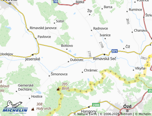 MICHELIN Martinová map - ViaMichelin