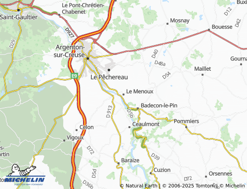 MICHELIN Le Menoux map - ViaMichelin