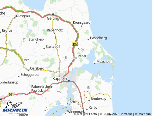 MICHELIN Rabel map - ViaMichelin