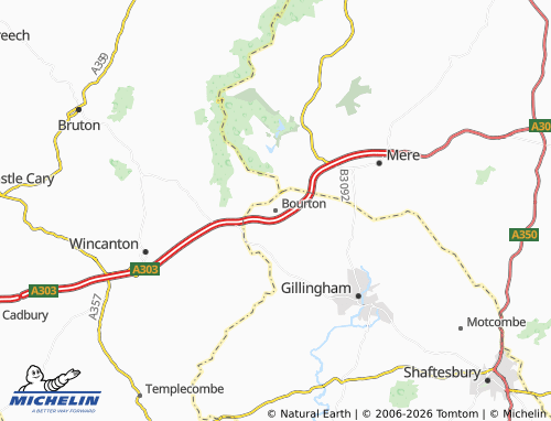 Carte MICHELIN Bourton - ViaMichelin