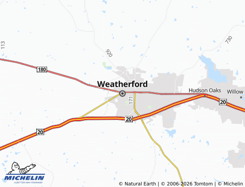 Kaart MICHELIN Weatherford - ViaMichelin